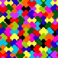 Endless puzzle pattern texture