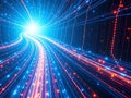 Endless Radiant Data Cables: Cyber-Futuristic 8K Digital Abstraction