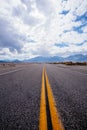 Endless road near highway 395