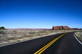 Endless road in Utah, canyon lands nation park Royalty Free Stock Photo