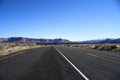 Endless road in Utah, winter, canyon lands nation park Royalty Free Stock Photo