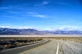 Endless road in Utah, winter Royalty Free Stock Photo