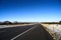 Endless road in Utah, winter Royalty Free Stock Photo