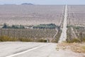 Endless roads in Arizona desert, USA Royalty Free Stock Photo