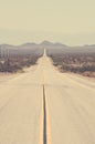 Endless roads in Arizona desert, USA Royalty Free Stock Photo