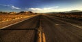 Endless roads in Arizona desert, USA Royalty Free Stock Photo