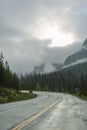 Endless roads in Banff Royalty Free Stock Photo