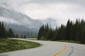 Endless roads in Banff Royalty Free Stock Photo