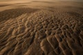 Endless sandy wasteland. Generate AI