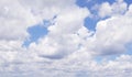 Endless sky with clouds filling it Royalty Free Stock Photo