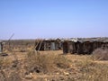 Endless slums of Somalis, living in utter poverty and despair. Afar Province, Ethiopia Royalty Free Stock Photo