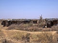 Endless slums of Somalis, living in utter poverty and despair. Afar Province, Ethiopia Royalty Free Stock Photo