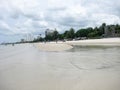 Endless snow-white Hua Hin beach