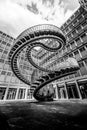 The Endless Stairway in Munich Architecture Sculpture Black and White