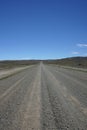 Endless straight road argentina Royalty Free Stock Photo