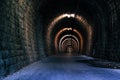 Endless tunnel as abstract background Royalty Free Stock Photo
