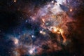 Endless universe. Elements of this image furnished by NASA Royalty Free Stock Photo