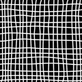 Endless white on black checkered pattern, hand drawn