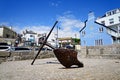 Anchor in the old town, Lyme Regis.