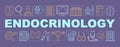 Endocrinology word concepts banner