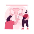 Endometriosis abstract concept vector illustration.