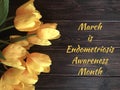 Endometriosis awareness month Royalty Free Stock Photo