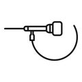 Endoscope icon outline vector. Medical camera Royalty Free Stock Photo