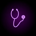 endoscope neon icon. Elements of web set. Simple icon for websites, web design, mobile app, info graphics