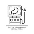 Endoscope pixel perfect linear icon Royalty Free Stock Photo