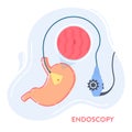 Gastroscopy procedure of stomach examination with endoscope Royalty Free Stock Photo