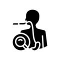 endoscopy surgery doctor glyph icon vector illustration