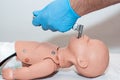 Endotracheal tube Intubation of an unconscious patient
