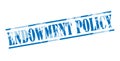 Endowment policy blue stamp