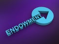 endowment word on purple