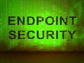 Endpoint Security Safe System Protection 2d Illustration