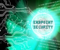 Endpoint Security Safe System Protection 3d Illustration