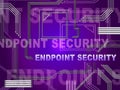 Endpoint Security Safe System Protection 2d Illustration