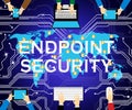 Endpoint Security Safe System Protection 3d Illustration