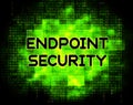 Endpoint Security Safe System Protection 2d Illustration Royalty Free Stock Photo