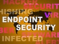 Endpoint Security Safe System Protection 2d Illustration Royalty Free Stock Photo