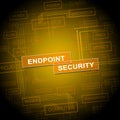 Endpoint Security Safe System Protection 3d Illustration