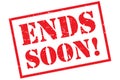 Ends soon Royalty Free Stock Photo