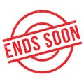 Ends Soon rubber stamp Royalty Free Stock Photo