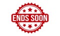Ends Soon Rubber Stamp. Ends Soon Grunge Stamp Seal Vector Illustration Royalty Free Stock Photo