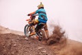 EndurÃÂ¾  riders in action. Motocross sport Royalty Free Stock Photo