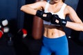 Endurance Boxer Woman Ready Fight Boxing Exercise Workout Fit Body