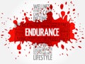 ENDURANCE word cloud Royalty Free Stock Photo