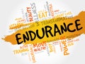 ENDURANCE word cloud Royalty Free Stock Photo