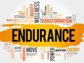 ENDURANCE word cloud Royalty Free Stock Photo