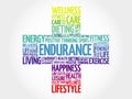 ENDURANCE word cloud Royalty Free Stock Photo